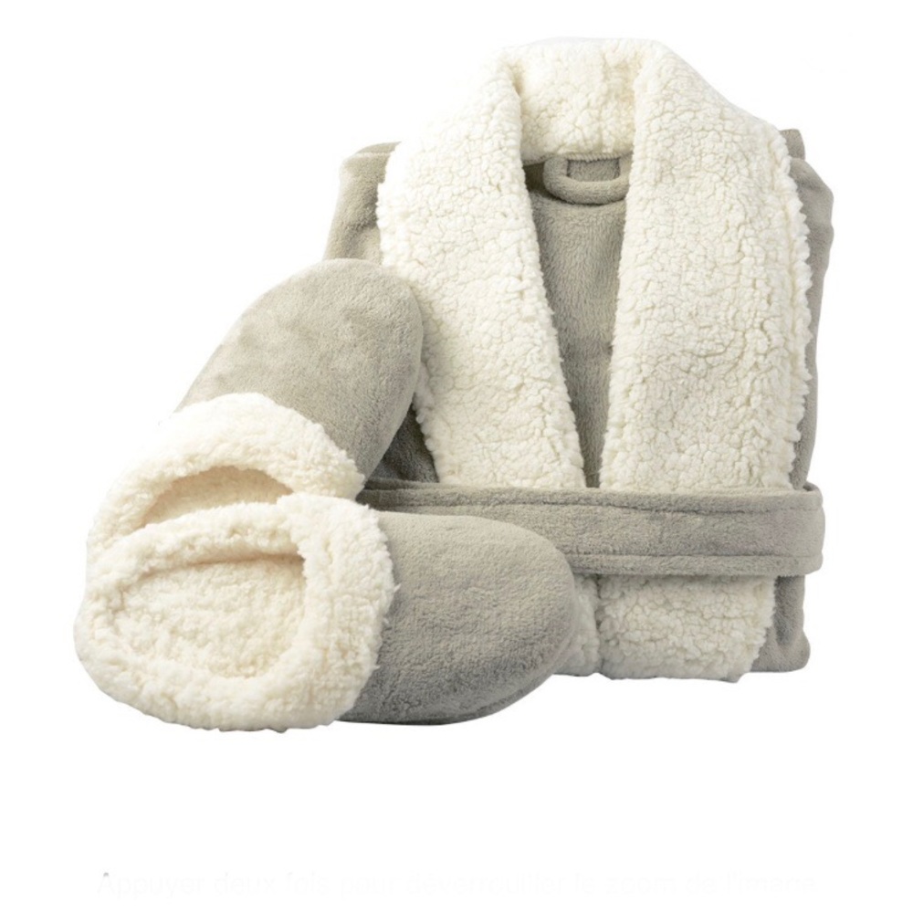 ❤️Plush Robe & Slipper Gift Set